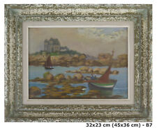 QUADRO ANTICO PAESAGGIO MARE