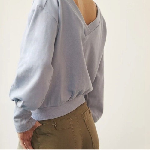 Felpa anthropologie maeve blu - maeve,