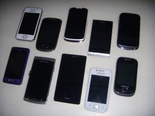 STOCK 10 CELLULARI SMARTPHONE SAMSUNG VINTAGE TELEFONI VECCHI LOTTO N. 11+REGALI