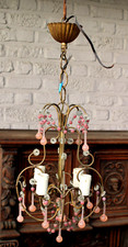 Lampadario goccia vetro - lampadario,