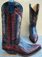 Sendra Boots 3840 rosso blu