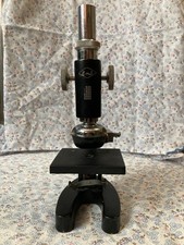 Microscopio Vintage EMS 50x-600x da collezione incompleto funzionante Collezione