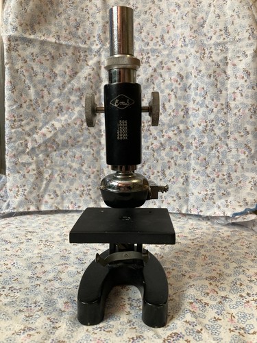 Microscopio vintage ems - microscopio,