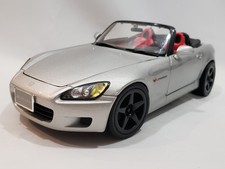 CERCHI SPEEDLINE 1/18 HONDA S2000 CUSTOM NERI AP1 SEDILI ROSSI LH DRIVE ARROTOLABILI