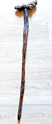 Antico bastone passeggio - antico,