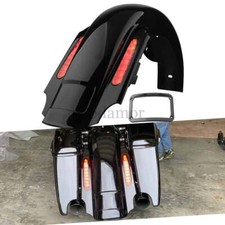 Per Harley Street Electra Glide Road King parafango posteriore esteso con led 1993-2008