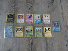 Lotto 11 Carte Pokemon Prima Serie Old Vintage Rare