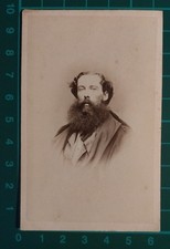 FOTO CDV CABINET UOMO CON BARBA FOLTA WIEN - ATELIER  F. SCHULTZ