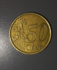 50 centesimi 2002 Marco Aurelio rarissimi con errori di conio