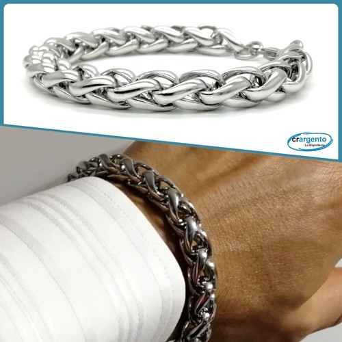 Bracciale uomo acciaio - bracciale,
