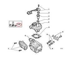 KIT CORPO FARFALLATO FIAT TIPO - UNO - LANCIA DELTA ORIGINALE 9943613