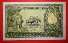 50 LIRE 1951 ITALIA ELMATA FIOR DI STAMPA CARTA NATURALE E CROCCANTE.DI CRISTINA