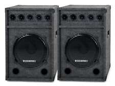 2x Altoparlanti Casse Box Subwoofer DJ PA 2 Vie 15" 38cm Disco HiFi Party 600w