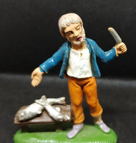 Statuine presepe pescivendolo - presepe,