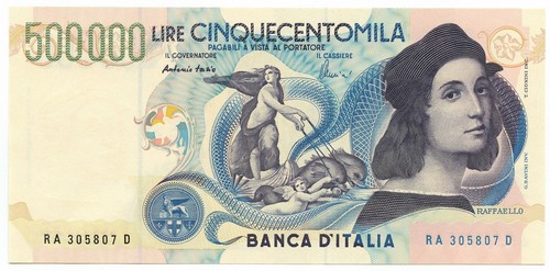 500000 lire banca - 500000, d'italia
