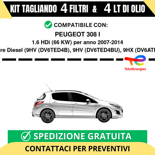 Tagliando per peugeot 308 - peugeot,