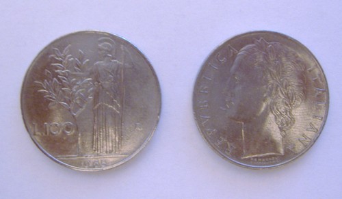 Italia moneta 100 lire - moneta,