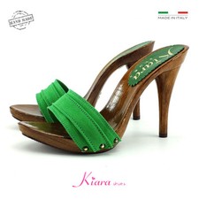 Zoccoli VERDE tacco 12 cm -