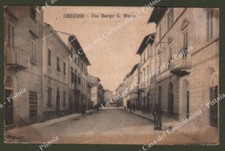 FUCECCHIO (Firenze). Via Borgo S. Maria. Cartolina d'epoca viaggiata nel 1927. 