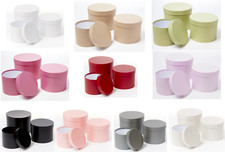 Set 3 scatole cappelli fiori