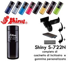 Timbro Personalizzato Shiny S 722, 38X14 mm, portatile, tascabile