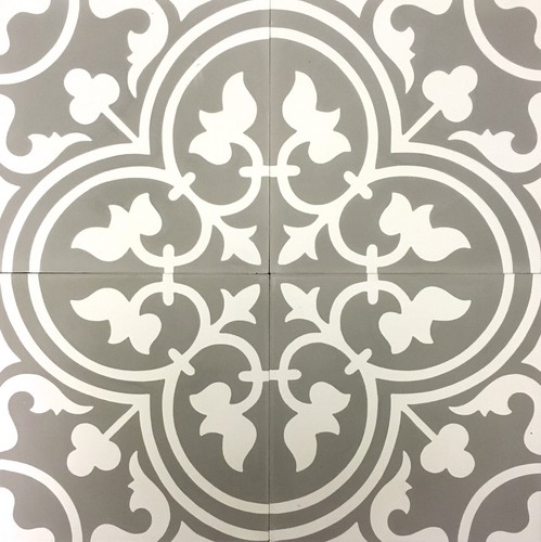Flora roseton encaustic - flora,
