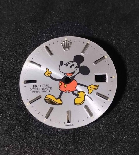 Dial quadrante argento mickey - quadrante,