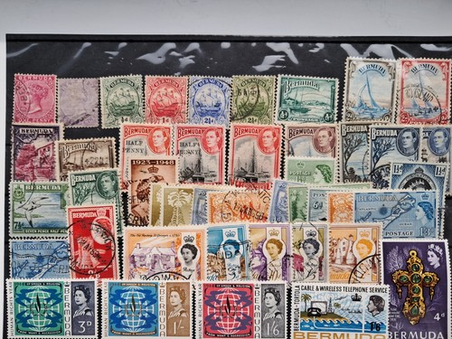 Francobolli bermuda stock - francobolli, card