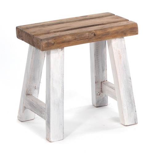 Sgabello vintage legno - sgabello,