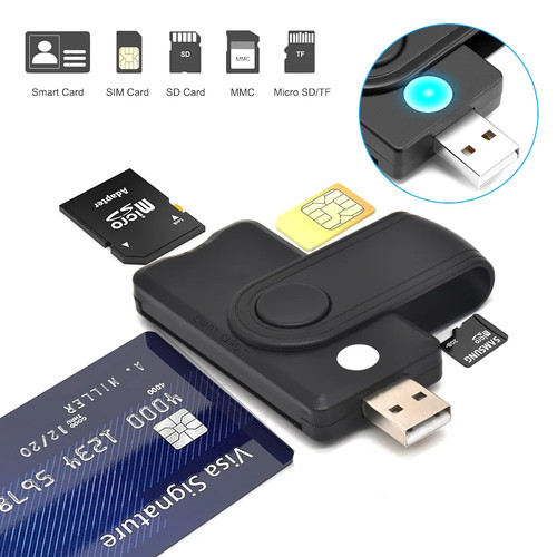 Lettore smart card usb - card, cnd/cie