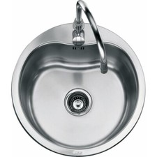 Foster Rondo' Tondo 1052460 Lavello 1 Vasca Circolare Tondo Inox Spazzolato