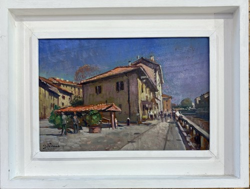 Dipinto olio tavola - dipinto,