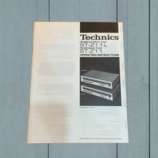 Technics z11 manuale - technics,