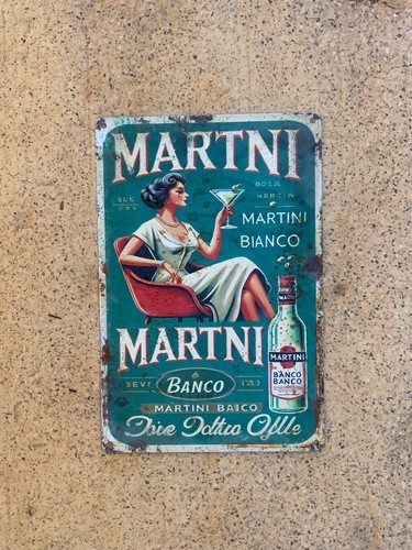 Insegna metallo martini - insegna,