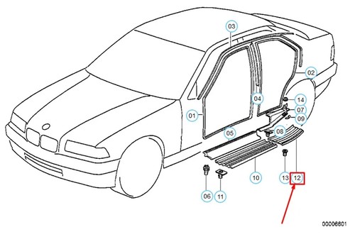 Bmw e36 barra soglia - bmw,
