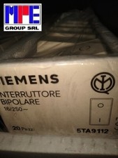 SIEMENS 5TA9112 INTERRUTTORE BIPOLARE 16/250 BIANCO DELTA FUTURA  BIANCO