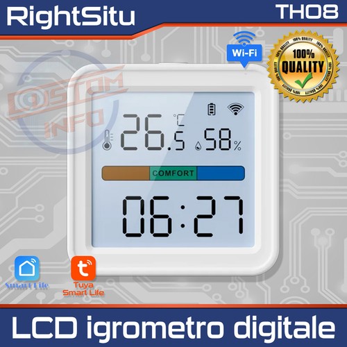 Tuya lcd termometro - tuya, wi-fi