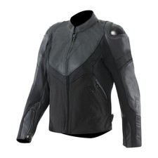 Giacca moto pelle - giacca, pelle/tessuto