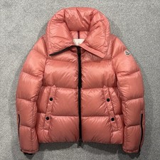 Giacca donna Moncler Bandama rosa puffer taglia 2 UK10/12 100% autentica