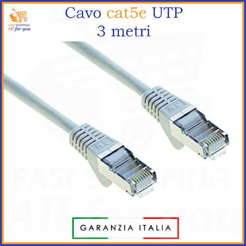 Cavo ethernet utp cat - , 3m