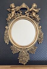 Specchio da parete effetto barocco angelo specchio oro stile antico specchio bagno liberty