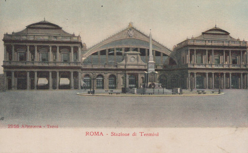 Cartolina roma lazio - lazio, stazione