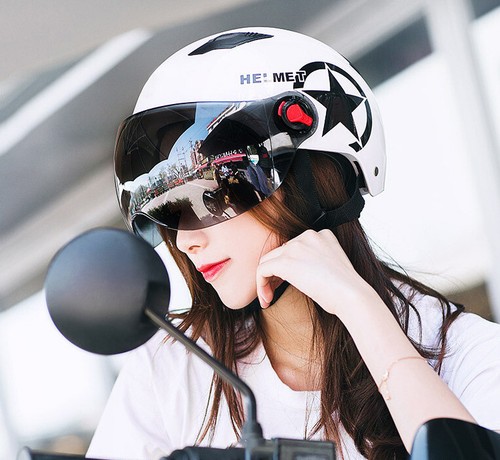 Casco moto scooter - , bianco