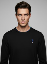 Maglia Uomo Nera Lana Merino