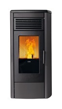 KLOVER STUFA A PELLET AURA 80 AIR  8 KW CON FRONTALE E TOP IN GHISA + WI-FI