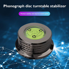 Clamp Stabilizzatore per Giradischi con Livella e Disco Stroboscopico 50Hz