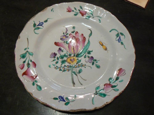 Antica piatto ceramica firmato - antica,