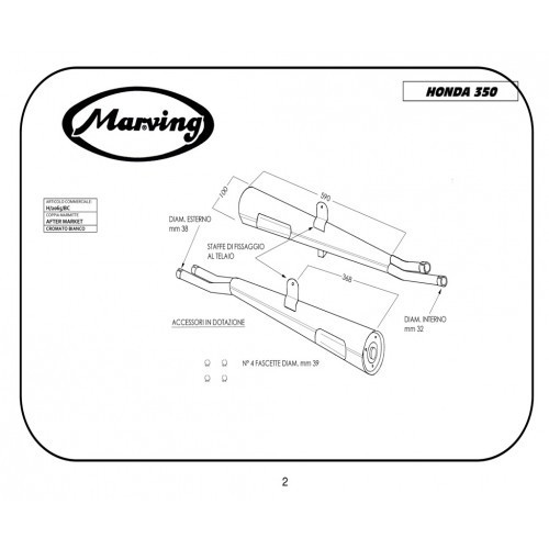 Marving honda 350 four - honda,