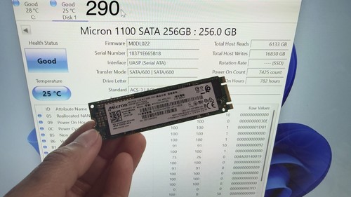 Ssd sata mtfddav256tbn micron - sata,