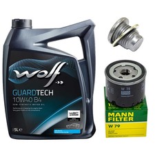 Motoröl Filter Set Wolf 10W40